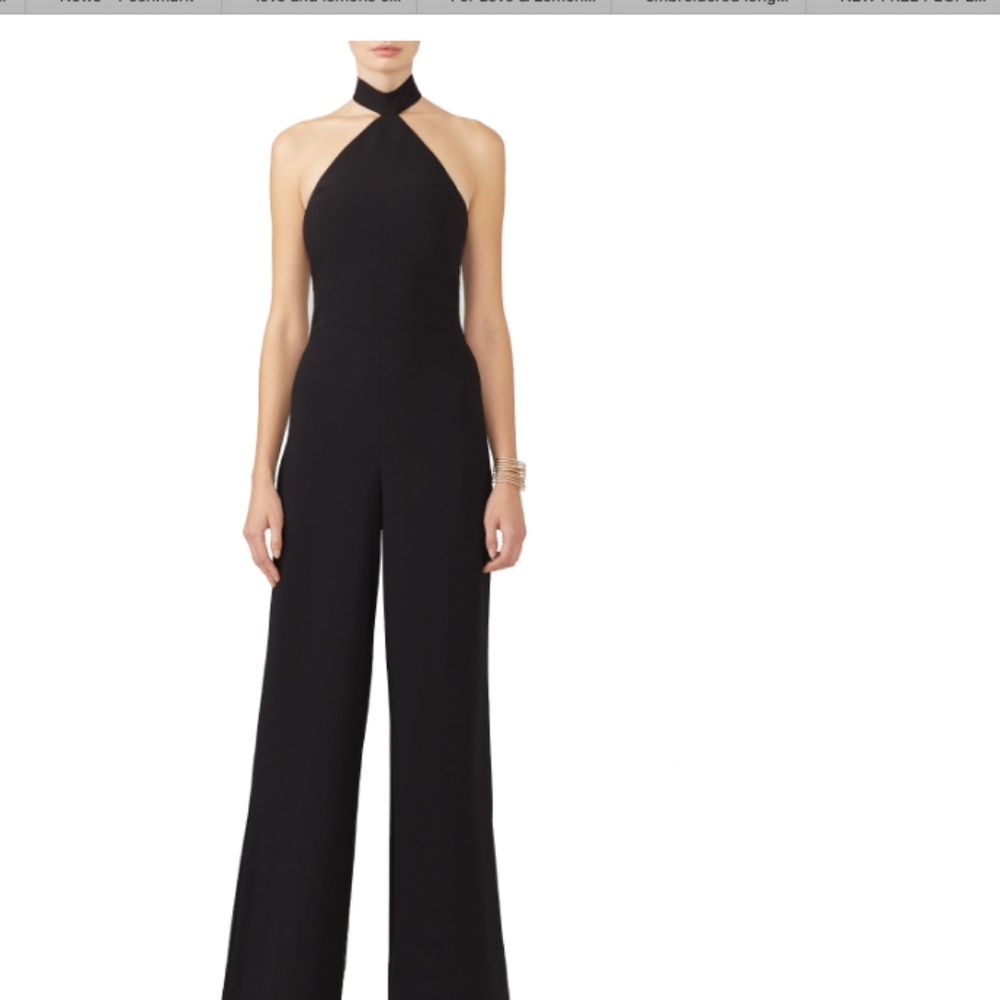 Amanda Uprichard Black Andrew Jumpsuit